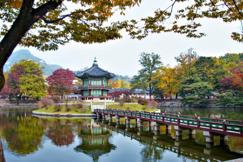 Korea wallpaper beautiful scenery by the lake