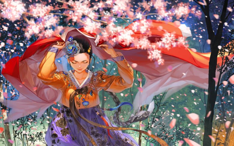 Korean cute anime Korean wallpaper