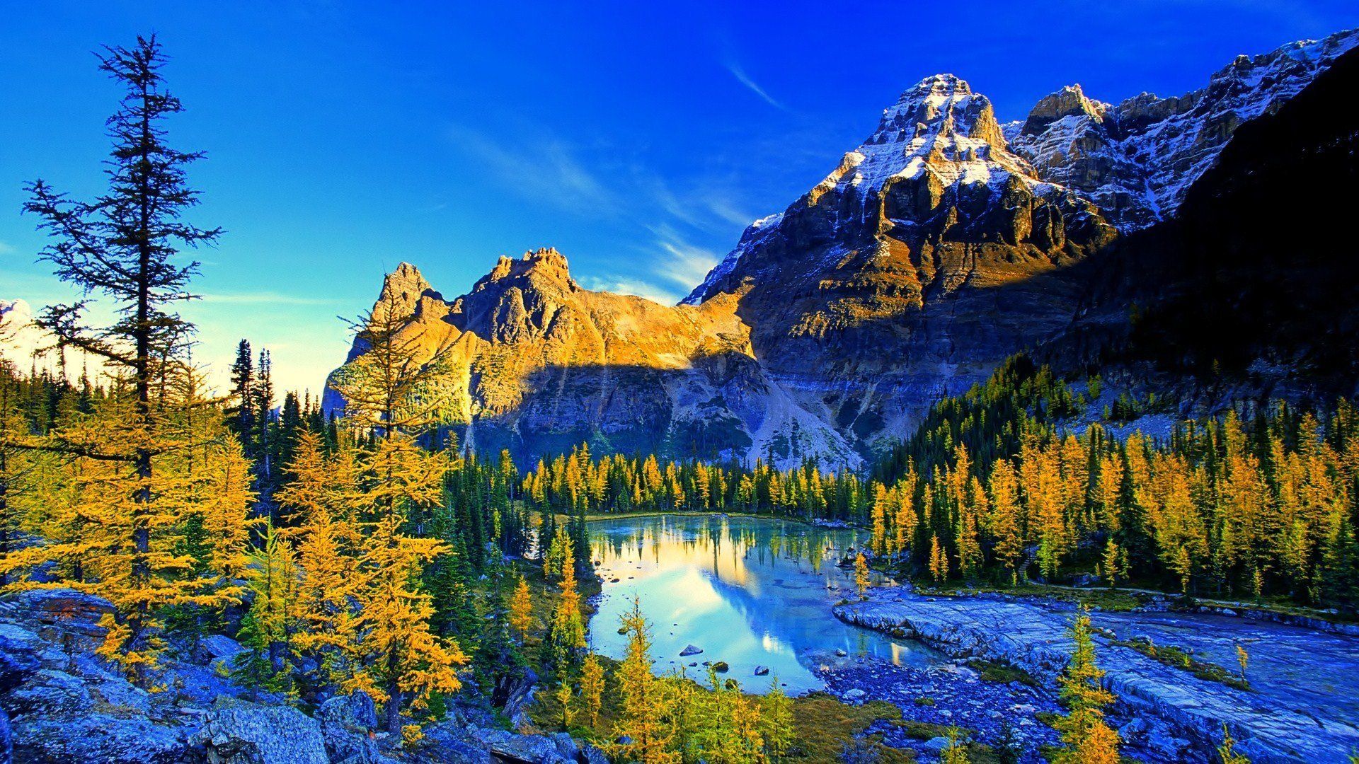 charming mountain landscape wallpaper Full HD