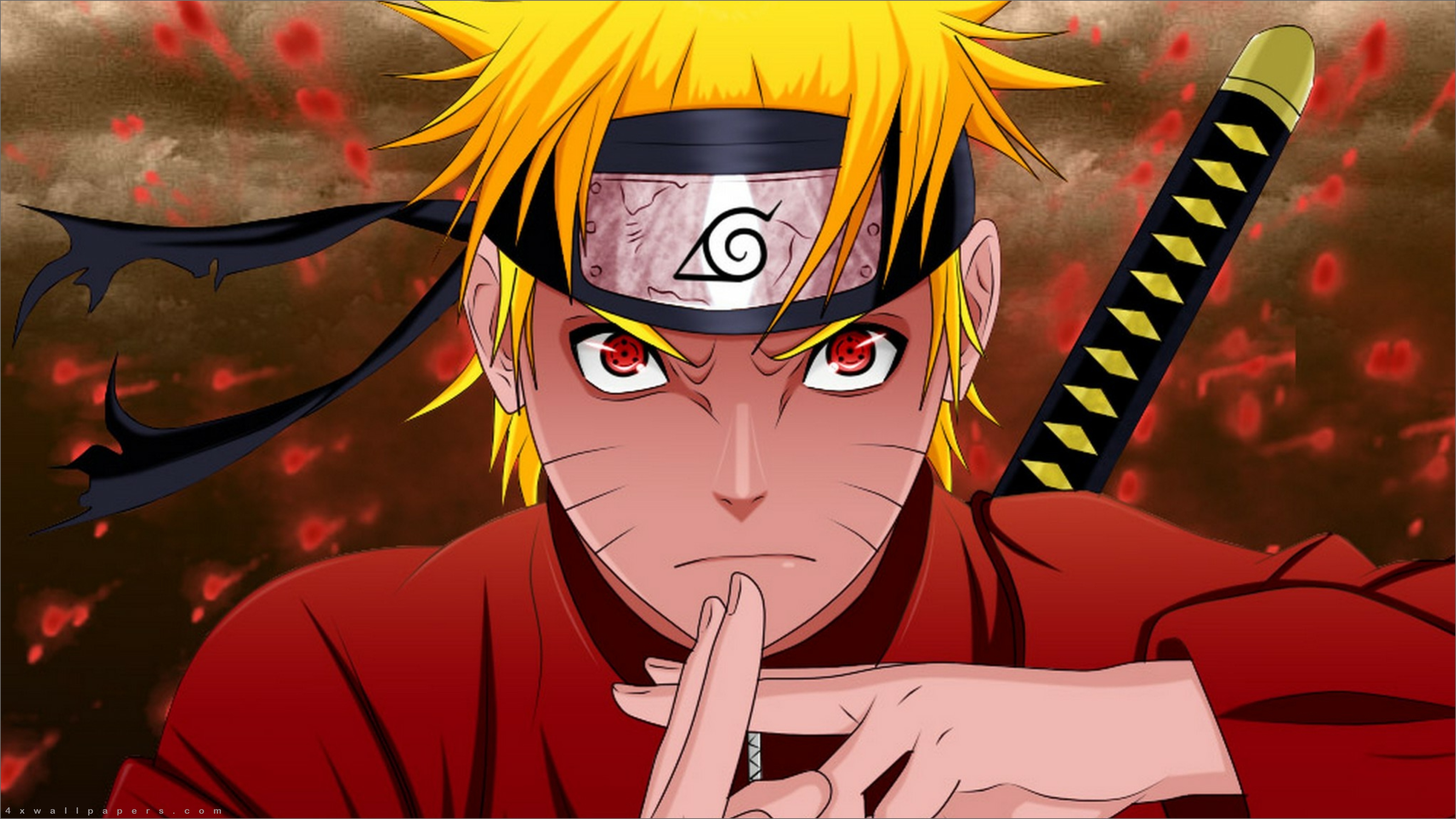 Uzumaki Naruto Holding a Kunai Live Wallpaper