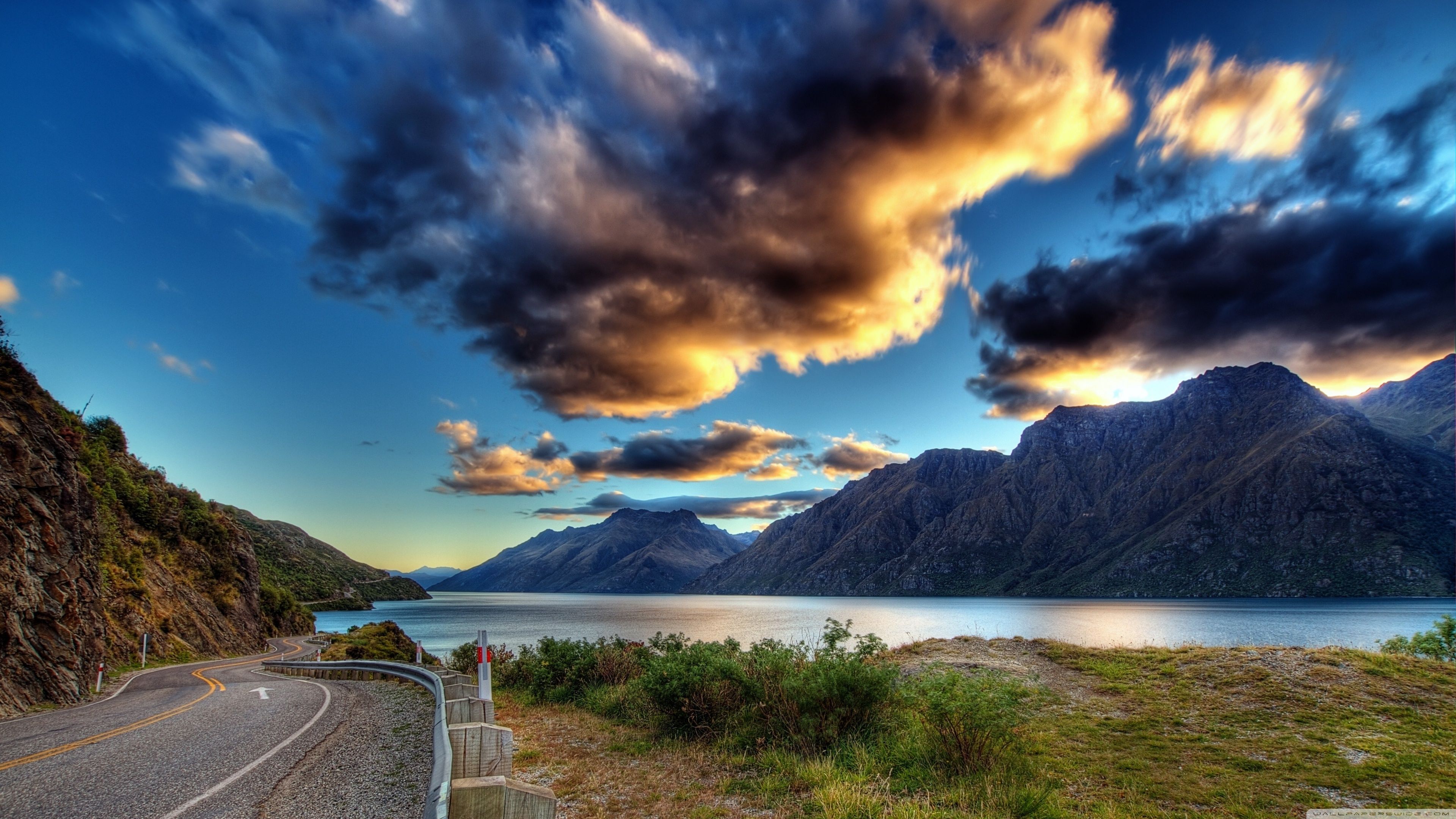 road landscape wallpaper 4k