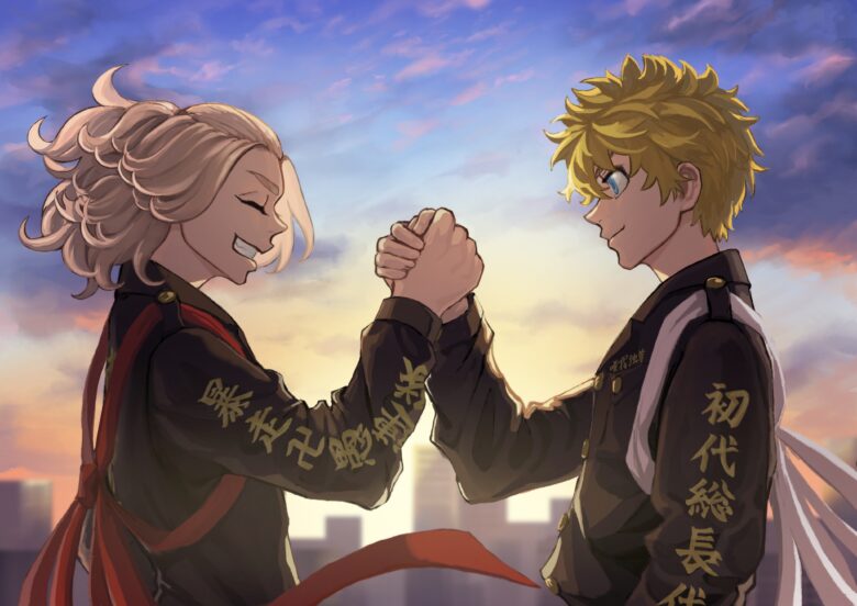 Tokyo revenges wallpaper with image of 2 brothers holding hands 4093x2894