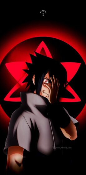 Uchiha Sasuke Wallpaper with cool dark background