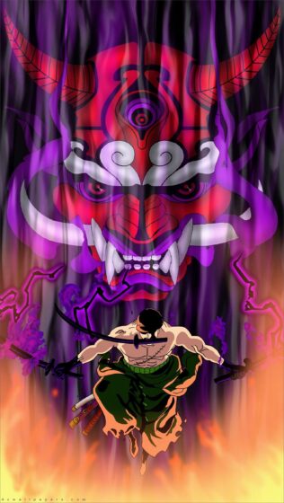 Zoro king of hell wallpaper