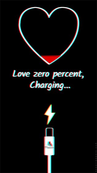 Heart charging wallpaper