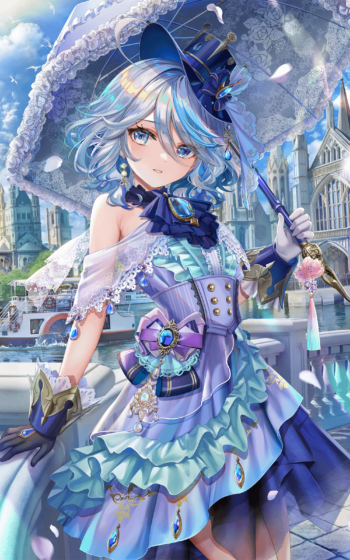 furina genshin impact wallpaper in lady's outfit 2000x3000