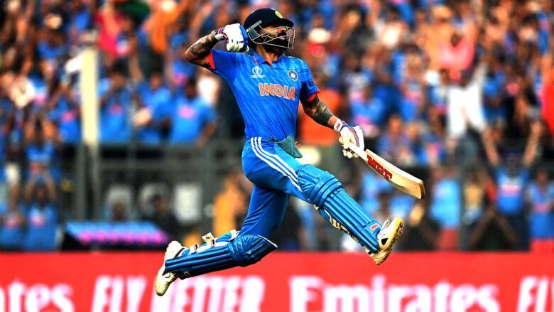 rohit sharma wallpaper in jumping position 2560x1440