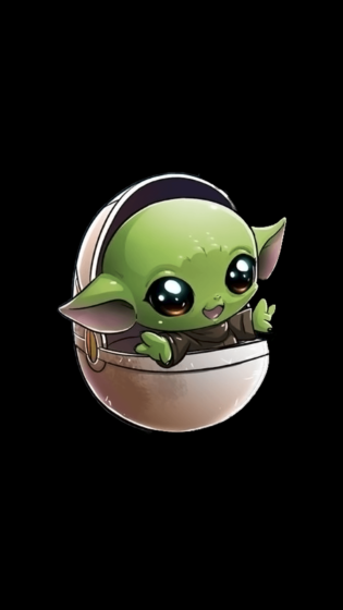 baby yoda wallpaper with black background 900x1600