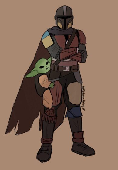 baby yoda wallpaper with brown background 951x1369