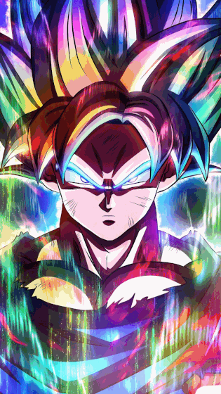 Cool Songoku beautiful gif wallpaper for phone 1080x1920