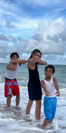 dd osama and the beach kids wallpaper 668x1348