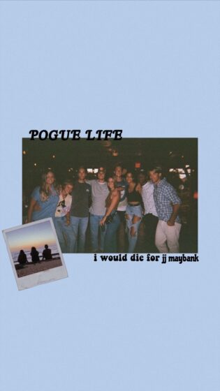 outer banks wallpaper with blue background 750x1333