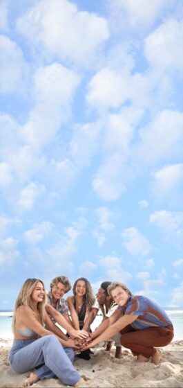 outer banks wallpaper with blue sky for iPhone 736x1553