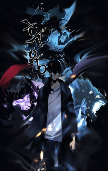 solo leveling wallpaper black background 850x1341