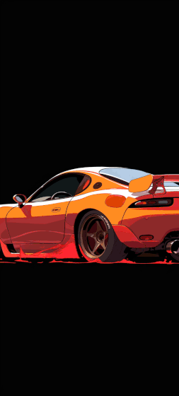 Supercar gif wallpaper for iPhone 736x1632