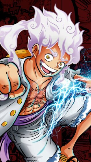 4k wallpaper phone with one piece luffy gear 2160x384