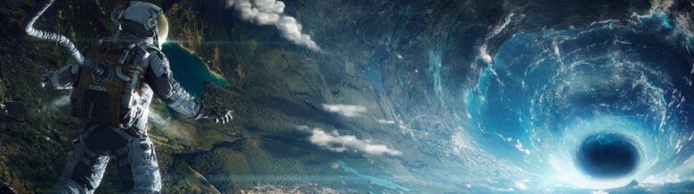 5120x1440 wallpaper with astronaut theme