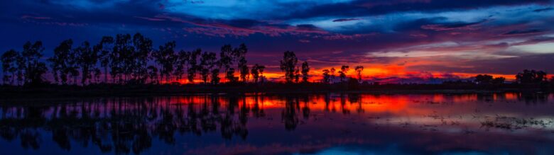 5120x1440 wallpaper with sunset theme