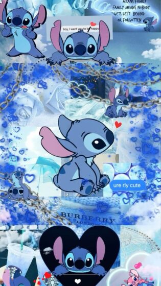 aesthetic stitch wallpaper HD, free 736x1308