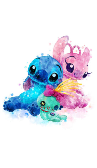 Angel and Stitch wallpaper art 792x1364