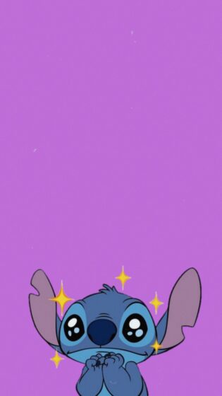 Best Stitch iPhone wallpaper with purple background 1288x2289