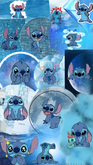 Blue stitch wallpaper aesthetic
