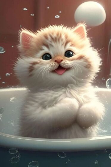 Cute Cat pfp wallpaper pic cartoon 736x1104