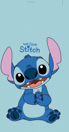 cute stitch wallpaper hands clasped together