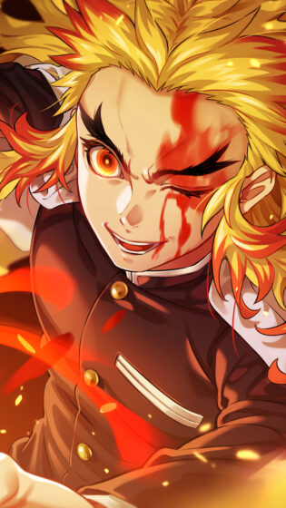 Demon slayer pfp wallpaper rengoku 4K 2160x3840