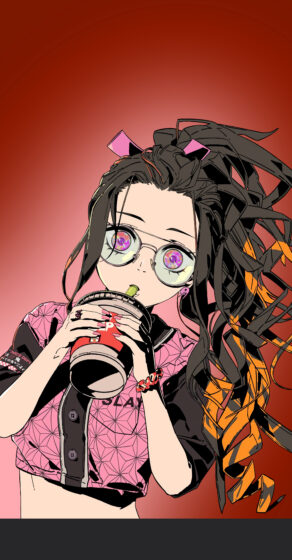 demon slayer pfp wallpaper with cute, lovely Nezuko 2160x4147