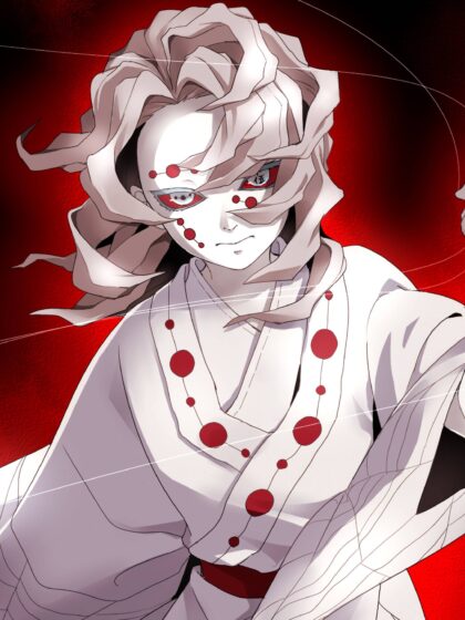 demon slayer pfp wallpaper with superior demon 2048x2732