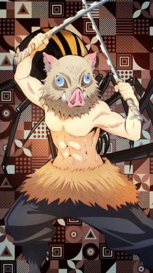demon slayer wallpaper phone Inosuke 1024x1820