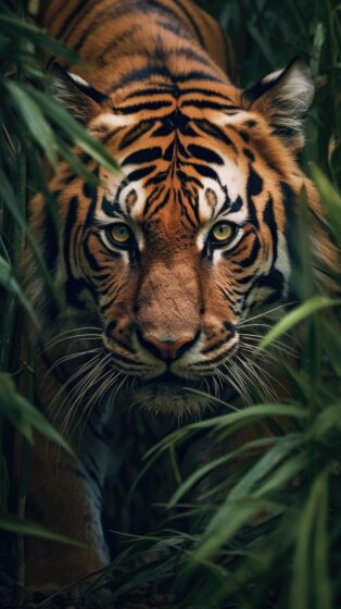 ferocious tiger 4k wallpaper phone 2152x3840
