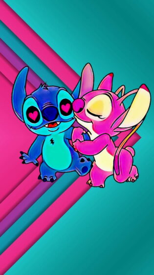 free download Angel and Stitch wallpaper fanart 800x1422
