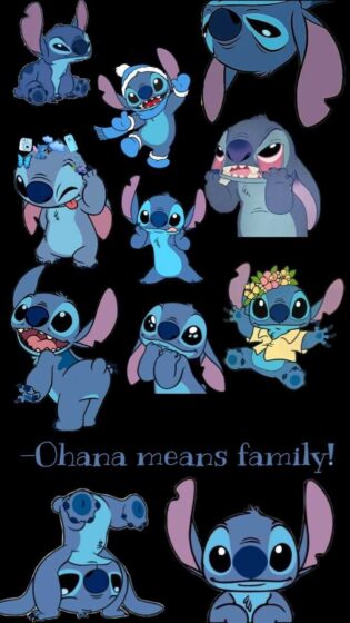 Free download blue stitch wallpaper aesthetic with dark background 675x1200