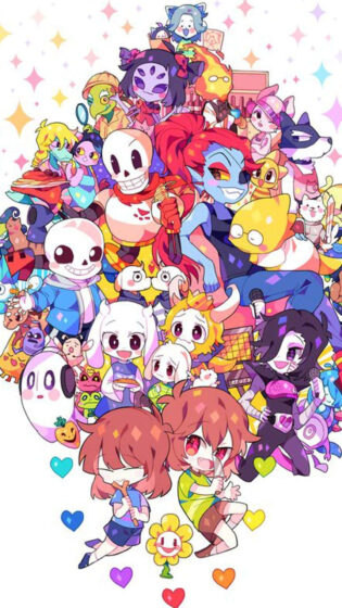 Free download undertale wallpaper with blooming fFull HD for phone 1080x1920