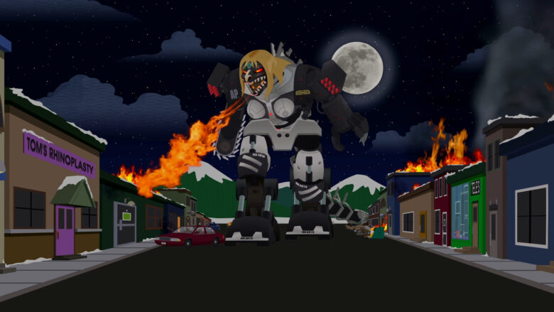 Free south park wallpaper monsters burn the city 1920x1080