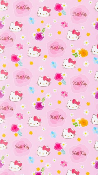 Hello kitty wallpaper y2k pink cute