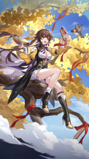 honkai star rail wallpaper android girls and birds 2160x3840