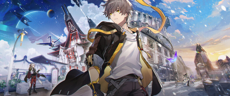 honkai star rail wallpaper handsome guy 2560x1070