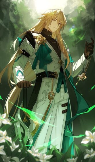 honkai star railway wallpaper male long hair 728x1235