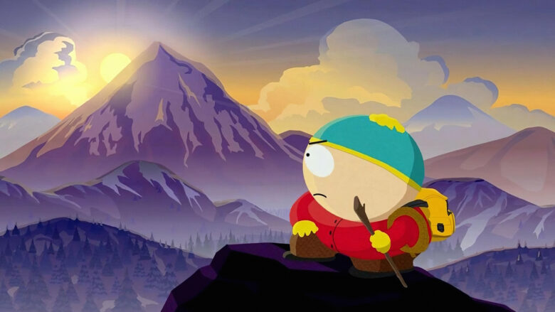Kyle mountain climbing south park wallpaper 3840x2160