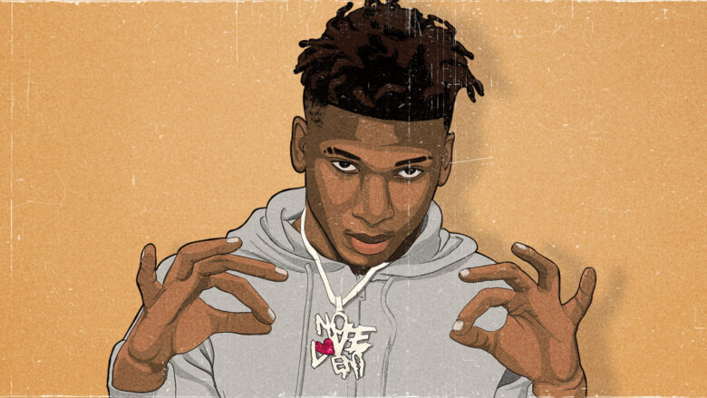 nle choppa animated wallpaper is beautiful and cool with a scratched brown background 1920x1080