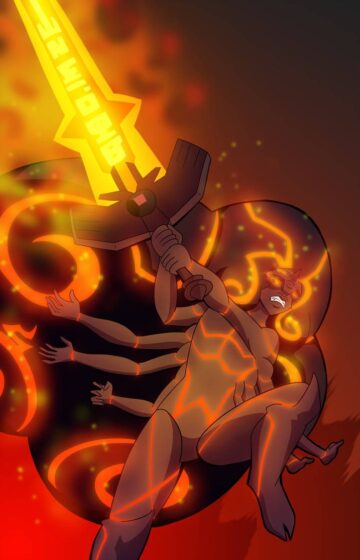 obsidian steven universe wallpaper swings his sword 717x1114