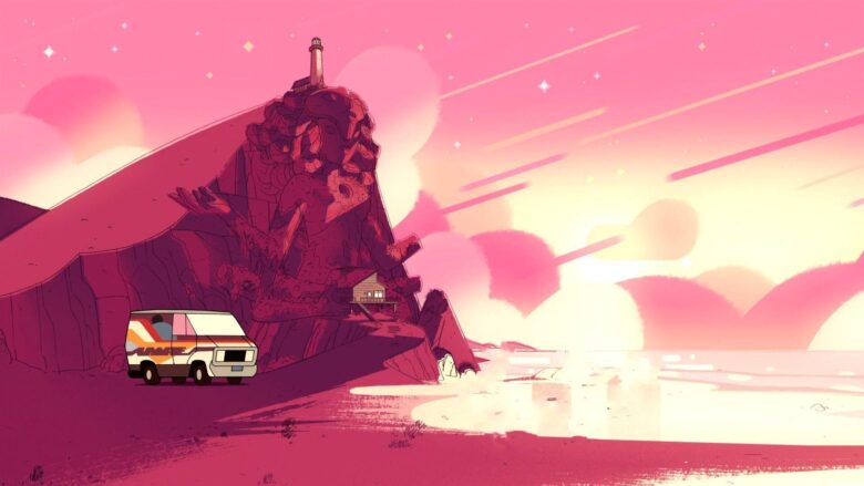 steven universe desktop background with pink sky 1920x1080
