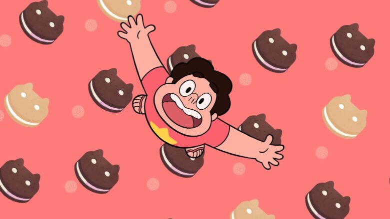 steven universe wallpaper converges with the boy flying among the cookies 1920x1080