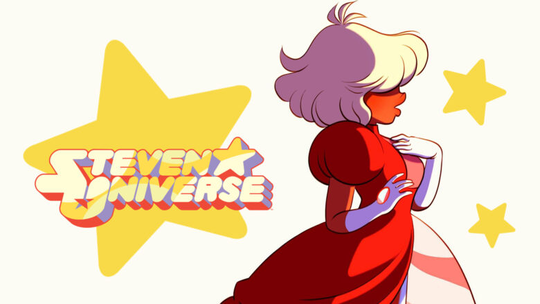 steven universe wallpaper has an image of a girl in a red dress 1920x1080