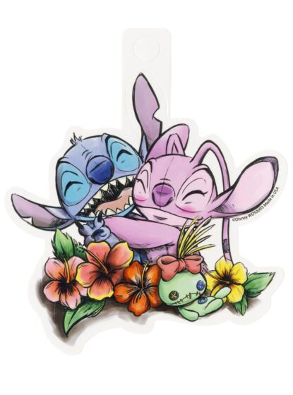 Stitch and angel wallpaper in cuddling position 1360x1836