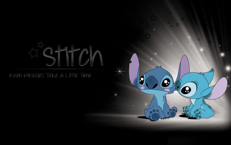 Stitch computer wallpaper is used as background 1920x1200