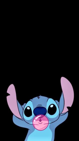 Stitch iPhone wallpaper is sticking its tongue out teasingly 2048x3638